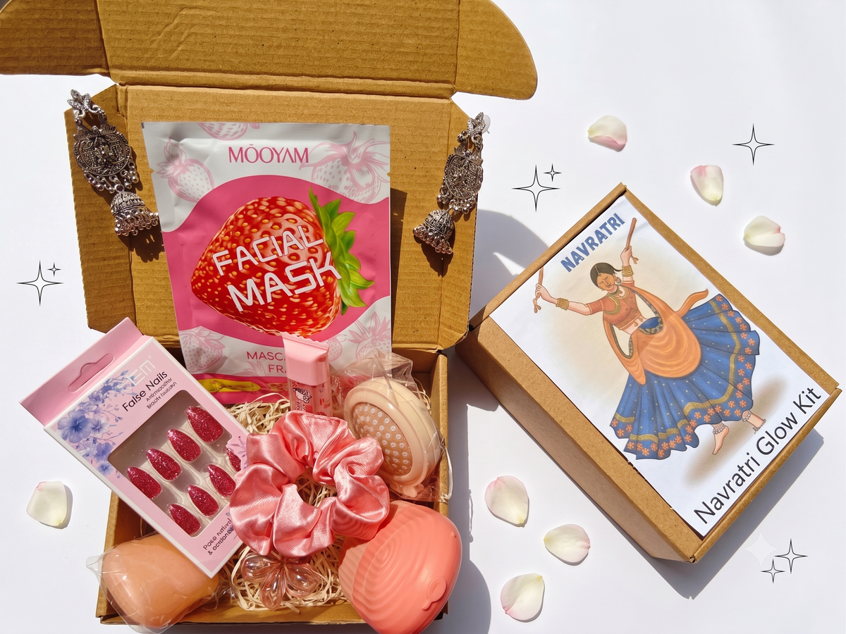 Navratri Dandiya Night Glow Kit – 9 Pcs Festive Gift Box